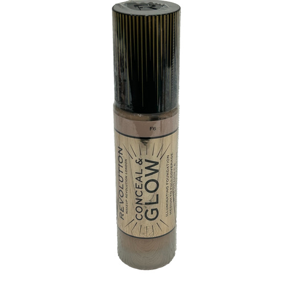 New Makeup Revolution Conceal & Glow F6 Illuminating Foundation 0.7 fl oz / 23ml - Picture 1 of 8